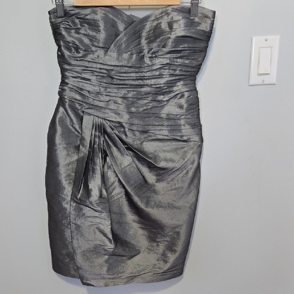 Calvin Klein Strapless Pewter Dress - Picture 6 of 8